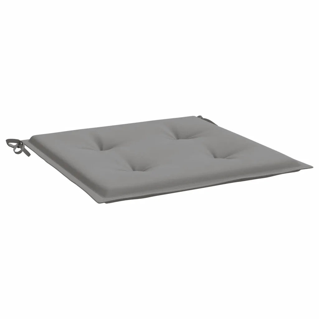 Cuscini per Sedia 2 pz Grigi 50x50x3 cm in Tessuto Oxford