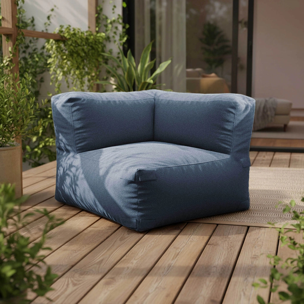 Oviala - Poltroncina angolare per divano componibile pacific blue