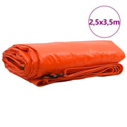 Telo 650g / m2 Arancione 2,5 x 3,5 m Tela con rivestimento in PVC