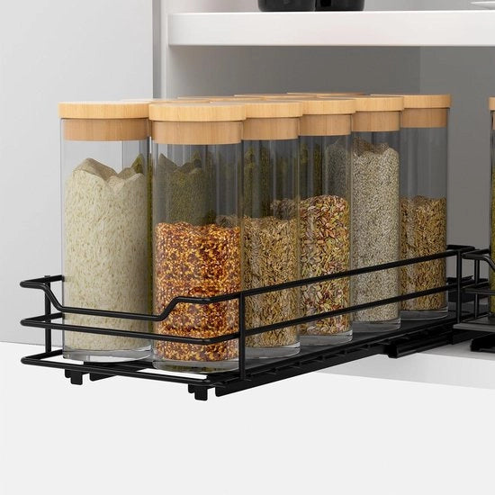 Cassa Organizzativa di Cucina con Sgancio - Scaffale di Cucina - Metallo Robusto - 264 x 117 x 56 cm