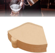 Filtro per caffè a forma V - Supporto per filtro di caffè nr 4 - Filtro di caffè in carta - Riciclabile - 1 a 2 tazze - Fibre naturali - Filtro di caffè in carta