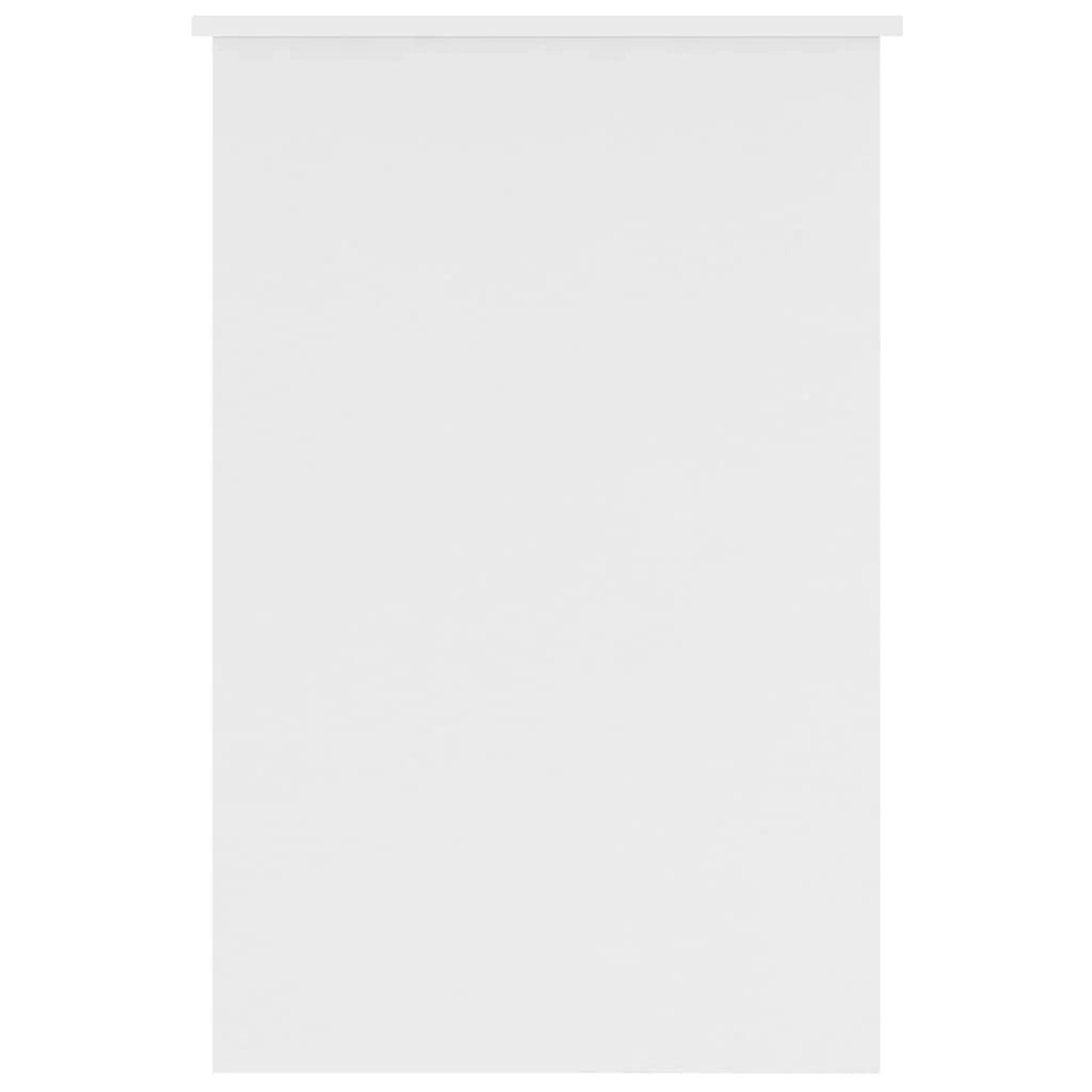 Scrivania tavolo postazione di lavoro mobile per computer studio 100 x 50 x 76 cm legno ingegnerizzato bianco 02_0023495