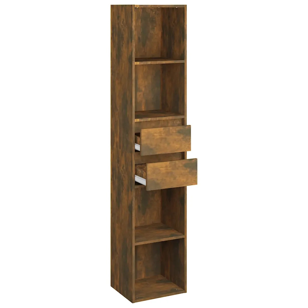 Libreria Rovere Fumo 36x30x171 cm in Legno Multistrato 815534