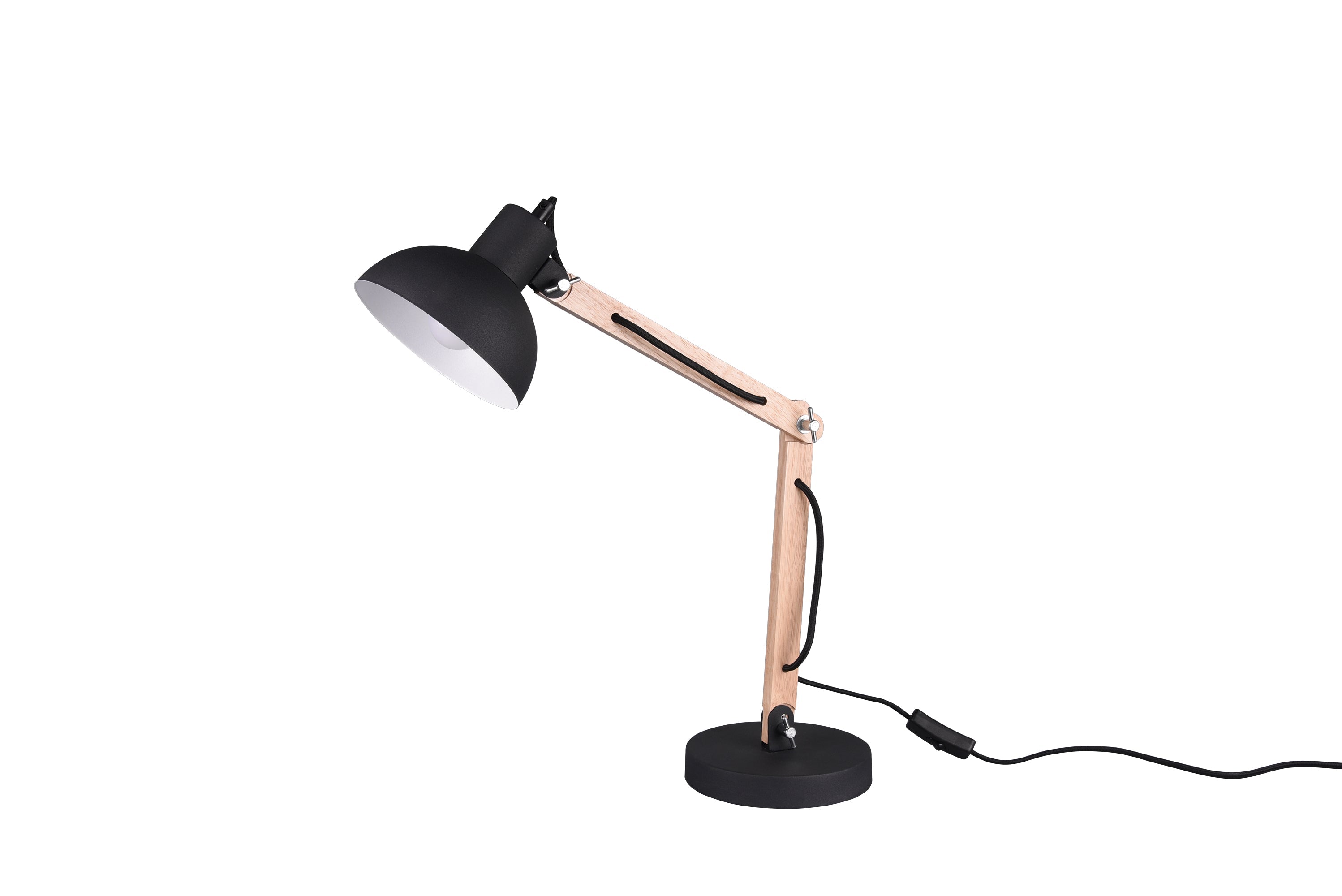 Lampada tavolo da Interno  E27 in Metallo Nero Opaco