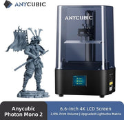 Stampante 3D a Resina Anycubic Photon Mono 2 - Display LCD 4K Monocromo da 6,6 pollici - Dimensioni di stampa 165x143x89mm