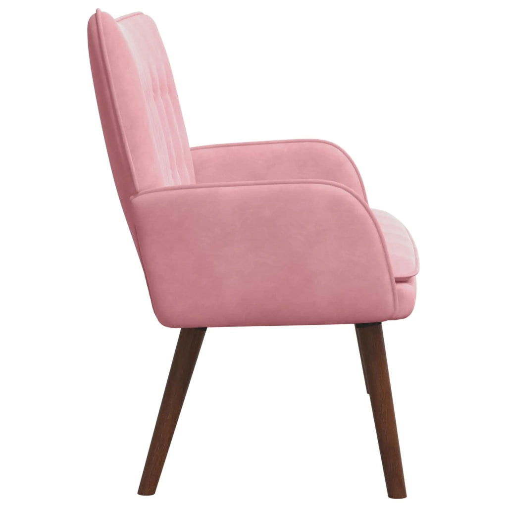 Sofa a Due Posti Rosa 115 x 61 x 87 cm Velluto