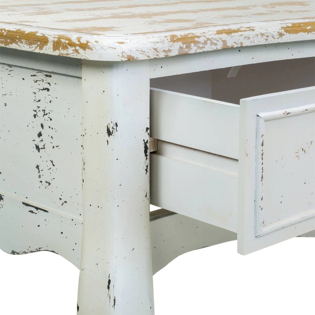Mobile da ingresso in legno laccato bianco 115x50x80h