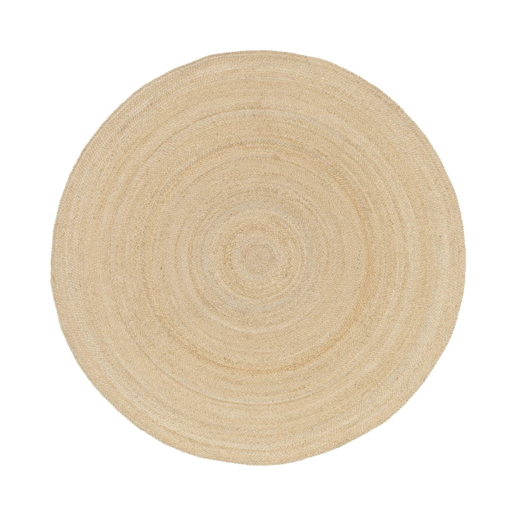 Tappeto rotondo in juta, 160cm, marrone naturale