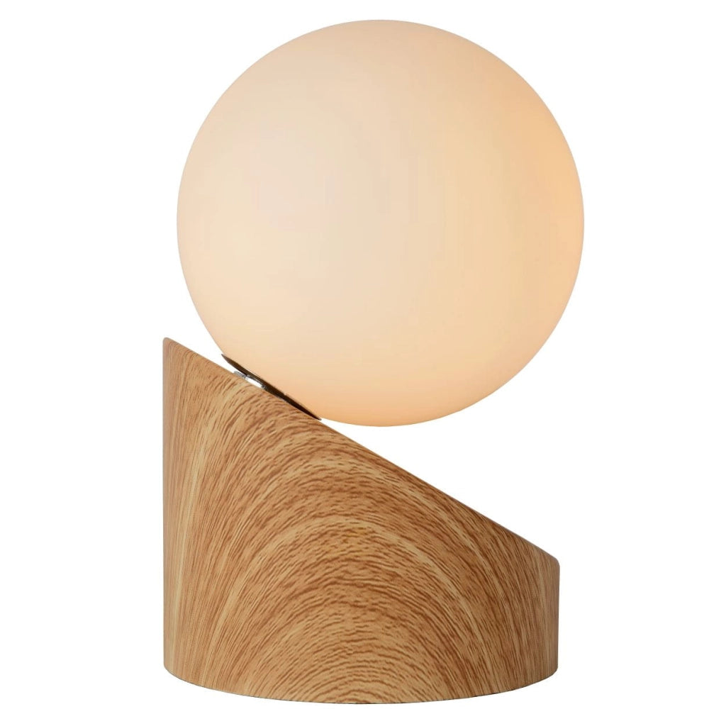 Lampada da tavolo Lucide LEN bronzo/bianco G9 5W 45561/01/72