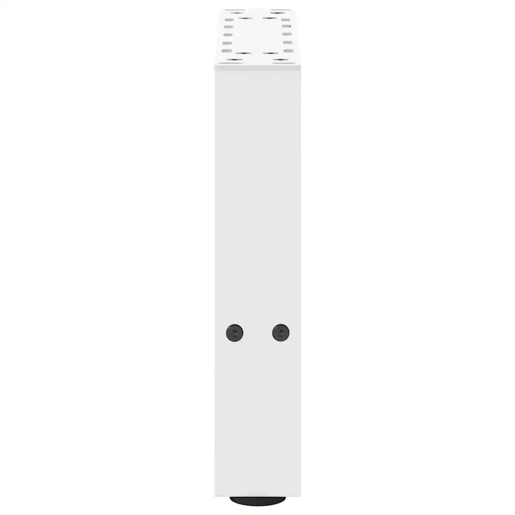 vidaXL Gambe per Tavolino da Caffè Bianche 2 pz 30x(30-31) cm Acciaio
