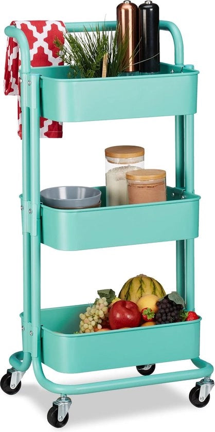 Carrello da servizio - Trolley da cucina - Su ruote – Sostenibile – Trolley da cucina