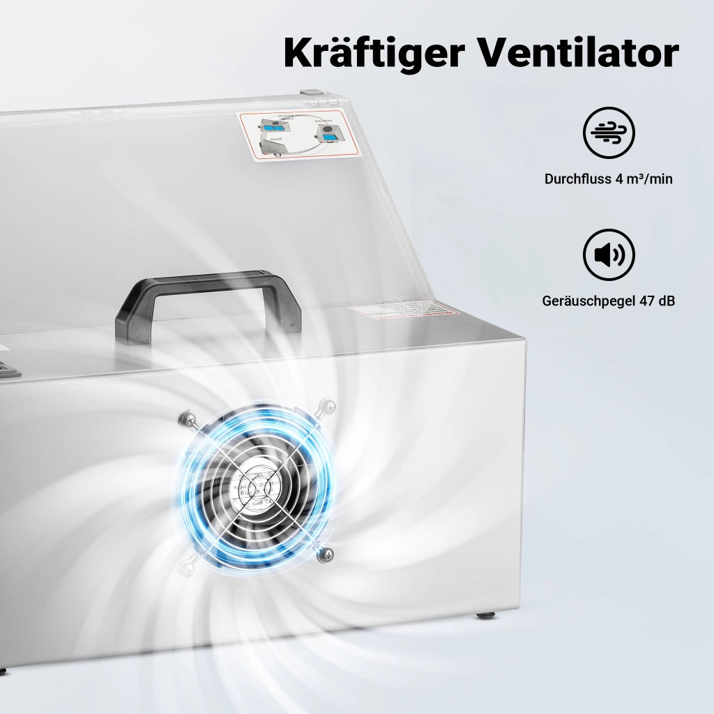 Cabina di aspirazione per verniciatura ad aerografo 4 m³/min con luce Aspiratore vernice