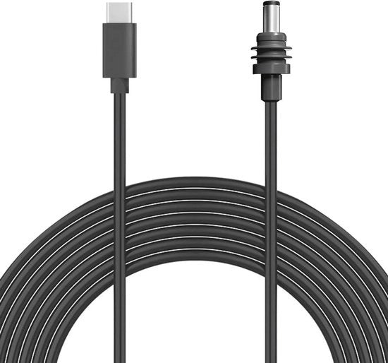Cavo di alimentazione USB-C a DC da 10FT - IP68 resistente all'acqua - utilizzabile all'aperto e all'interno.