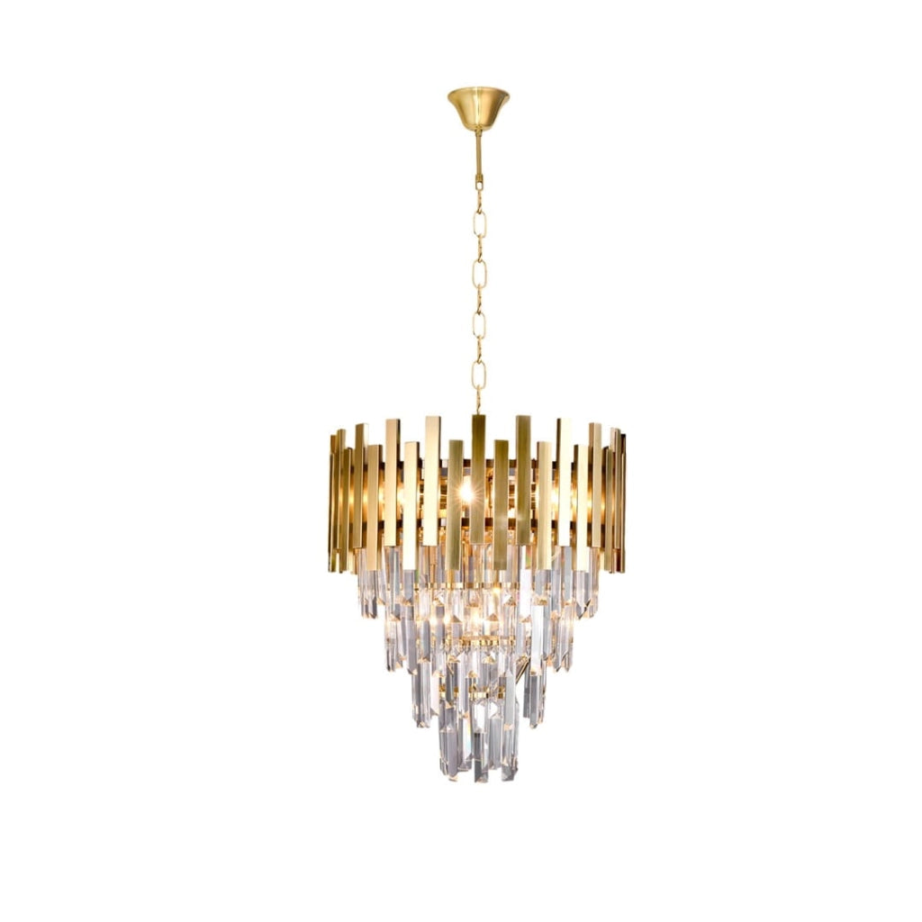 Lampadario in cristallo Aspen ML6000 9xE14 oro Milagro