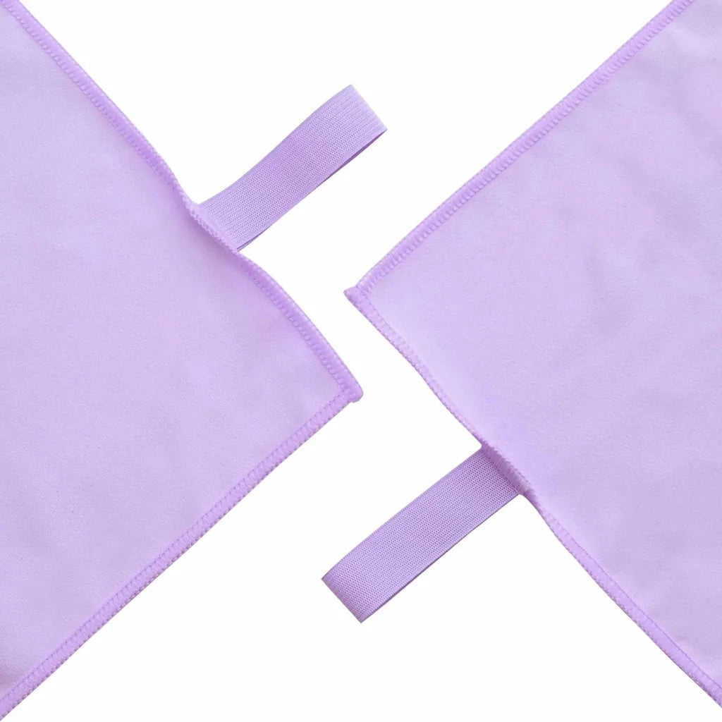 Set di Asciugamani Sportivi 2 pcs Viola Tessuto