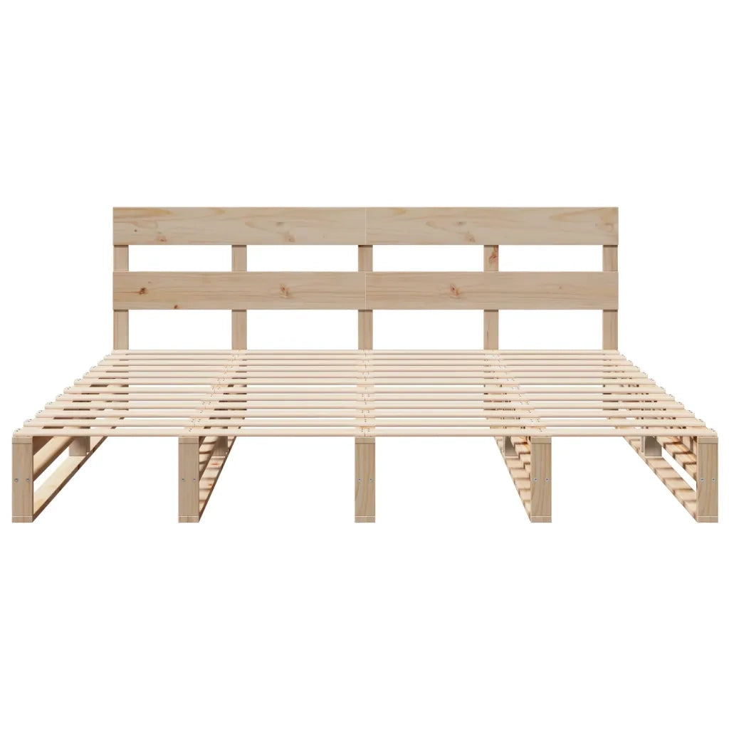 vidaXL Letto senza Materasso 200x200 cm in Legno Massello di Pino