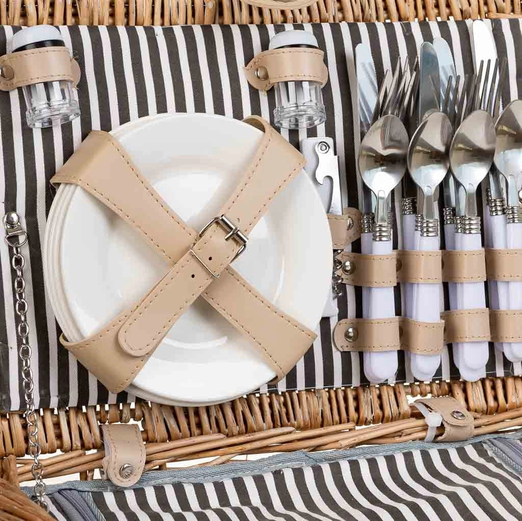 Cestino pic-nic marrone 40x28x19h