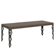 Tavolo allungabile 90x160/264 cm Karayan Premium Noce telaio Antracite