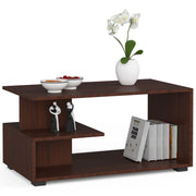 Tavolino da caffè AKORD PIN Wengé 90 cm 90x51x45 cm