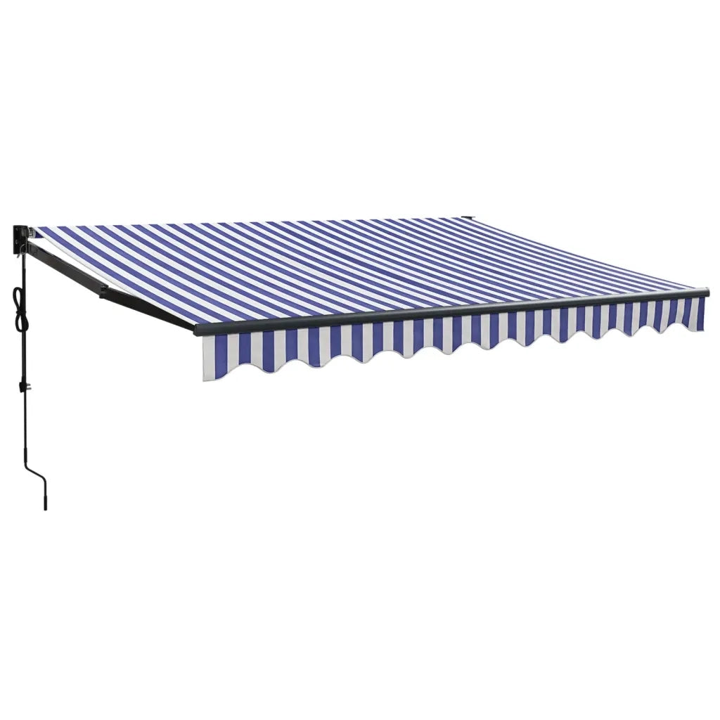 Tenda Sole Automatica Retrattile Blu e Bianca 3x2,5 m 3154496