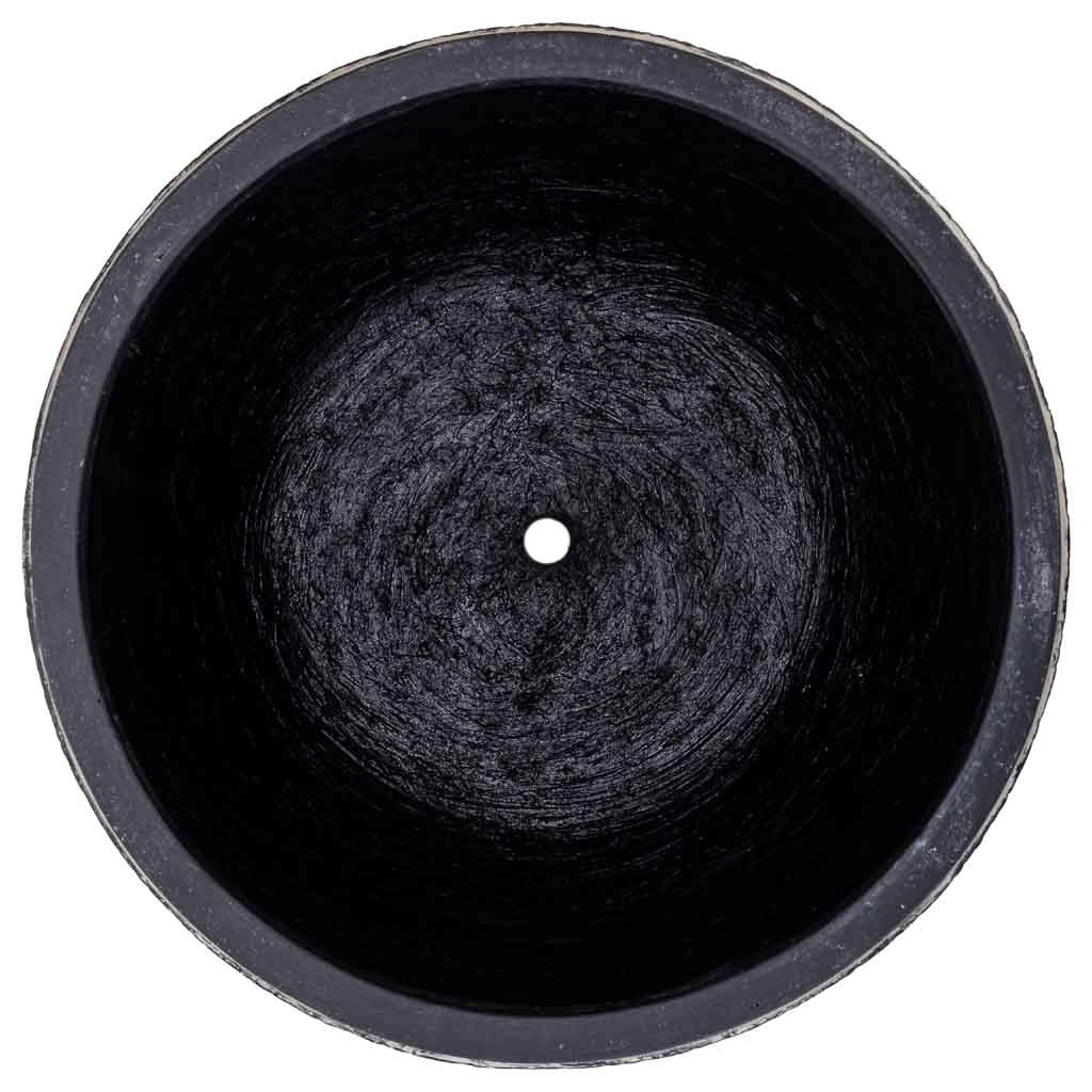 Vaso in fibra di vetro grigio 43,5x43,5x40 cm