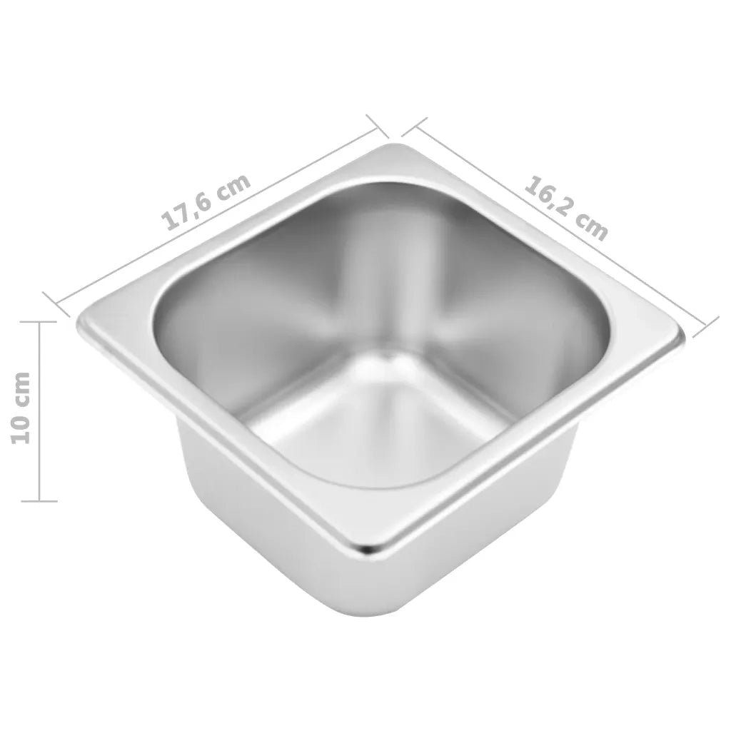 Supporto Gastronorm con 3 Contenitori GN 1/6 in Acciaio Inox 51220