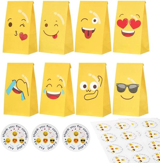 Confezioni regalo 48 pezzi - Sacchetti di carta - Sacchetti di regalo - Verjaardagsacchetti - Sacchetti di compleanno - Sacchetti di regalo per matrimoni - Confezioni regalo con adesivi