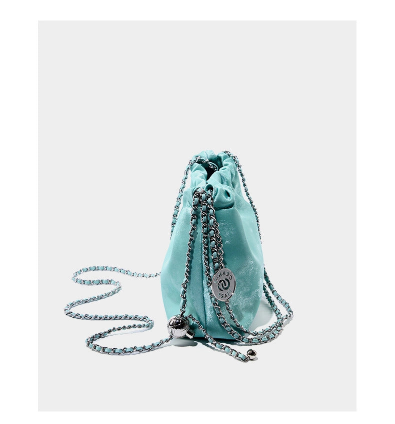 Borsa da donna in vera pelle, borsa da spiaggia, borsa a tracolla semplice, verde