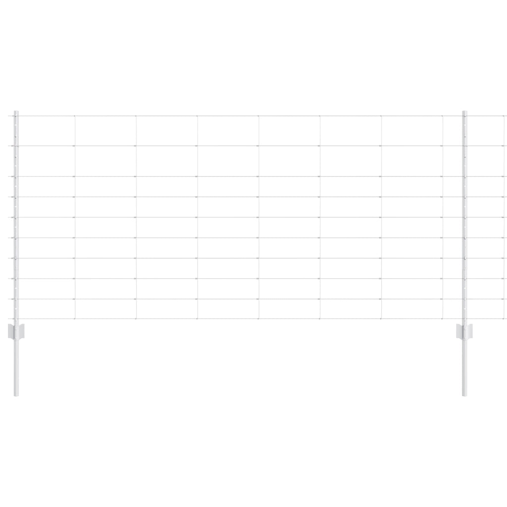 Poste per Recinzione 22 pcs U-Channel 100 cm Acciaio Galvanizzato