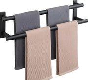 Maniglioni per asciugamano 60CM - Sosteggi per asciugamano - Adatto per bagno e cucina - 2 livelli