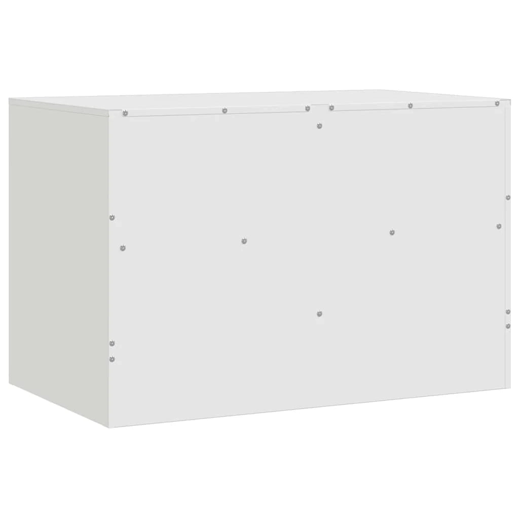 Mobile TV multimediale mensola TV credenza TV adatto per sala da pranzo soggiorno camera da letto 67 x 39 x 44 cm acciaio bianco 02_0026143