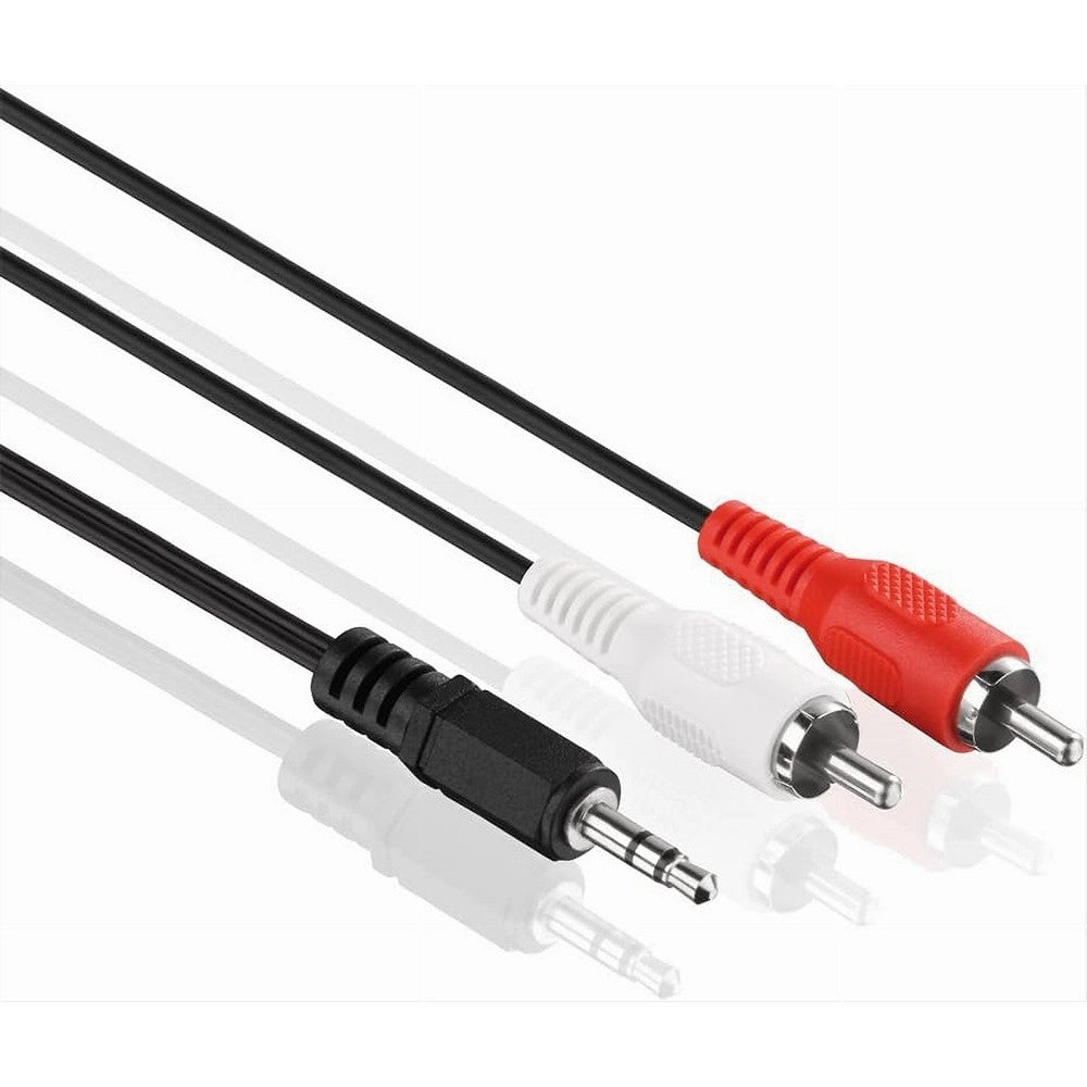 Trade Shop - Cavo Prolunga Audio Adattatore Stereo Da Aux 3.5mm A 2x Rca 3mt 4d Sound Aux-r04 -