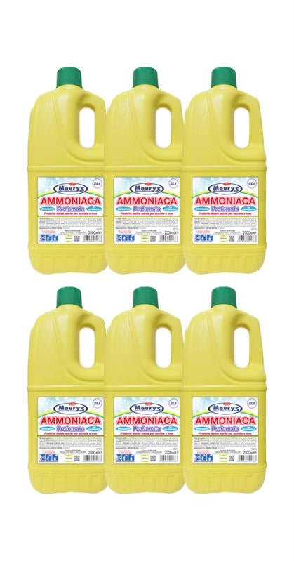KIT SET 6 PZ MAURY'S AMMONIACA PROFUMATA 2 LT