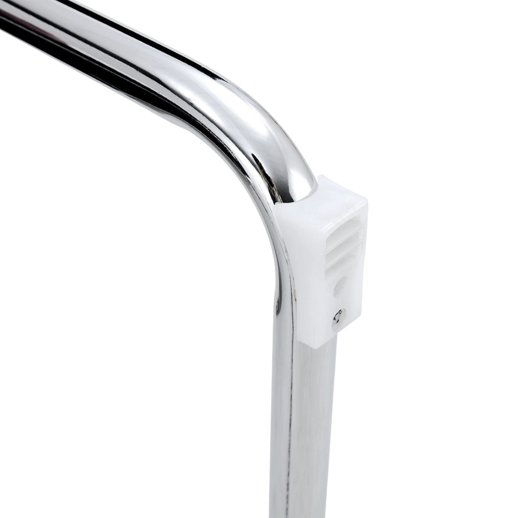 Bout de lit in pelle PU con struttura metallica, facile da pulire e versatile per ingresso e sala da pranzo, bianco 130 cm