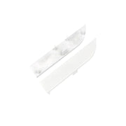 Kit Terminali Tappi di Chiusura In Plastica Bianco Per Profilato Alluminio Battiscopa BAZ8014M3