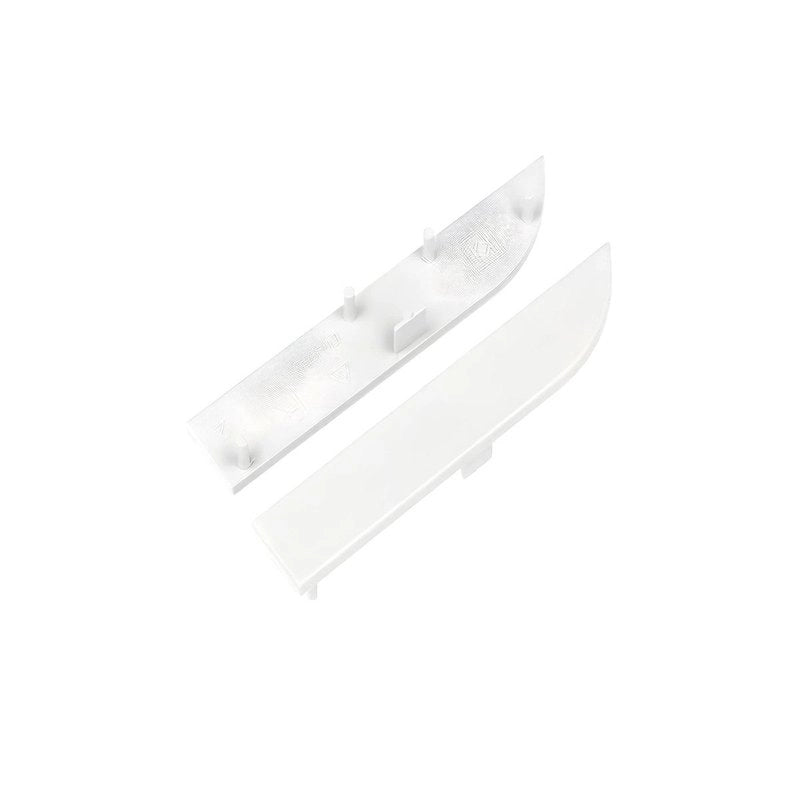 Kit Terminali Tappi di Chiusura In Plastica Bianco Per Profilato Alluminio Battiscopa BAZ8014M3