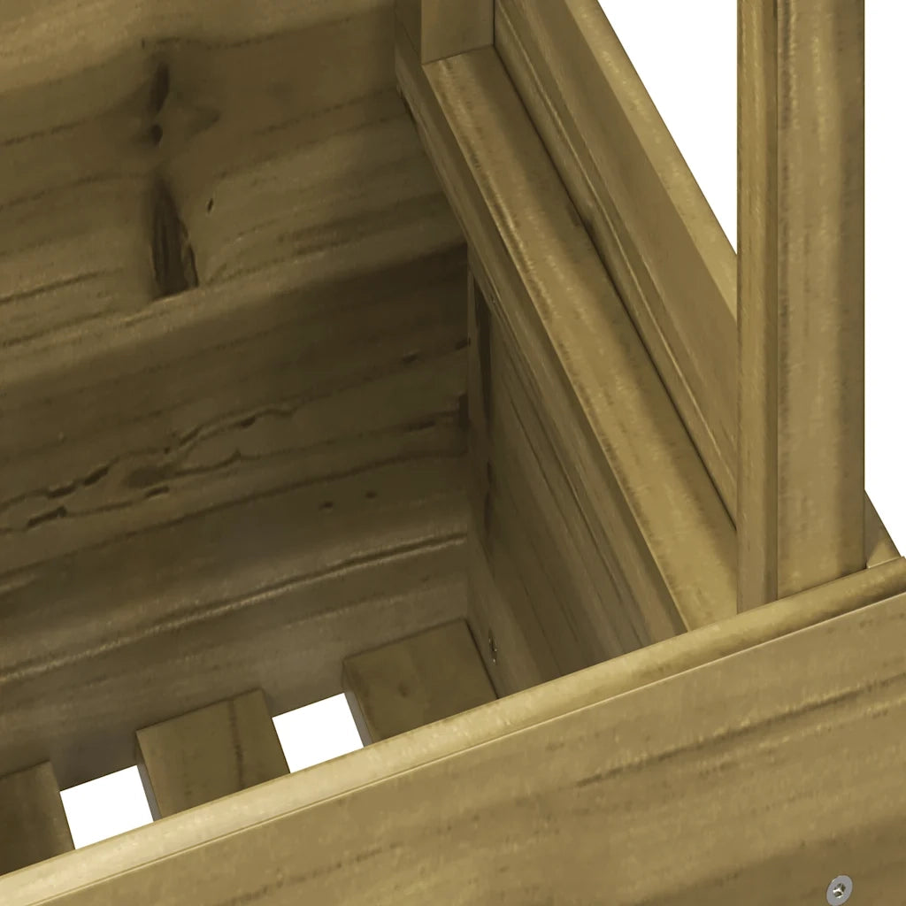 Tavolo da Giardino | Tavolino da esterno 100x50x75 cm in Legno Impregnato di Pino