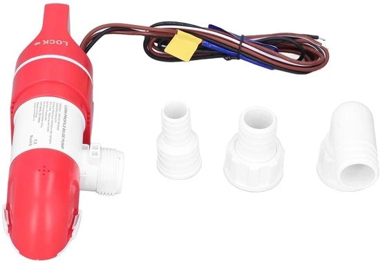 Pompa Automatica per Lenti - Acciaio Inossidabile - Rotazione 360° - Rilevamento Livello Acqua - Adatta per Barche - Modello Compatto