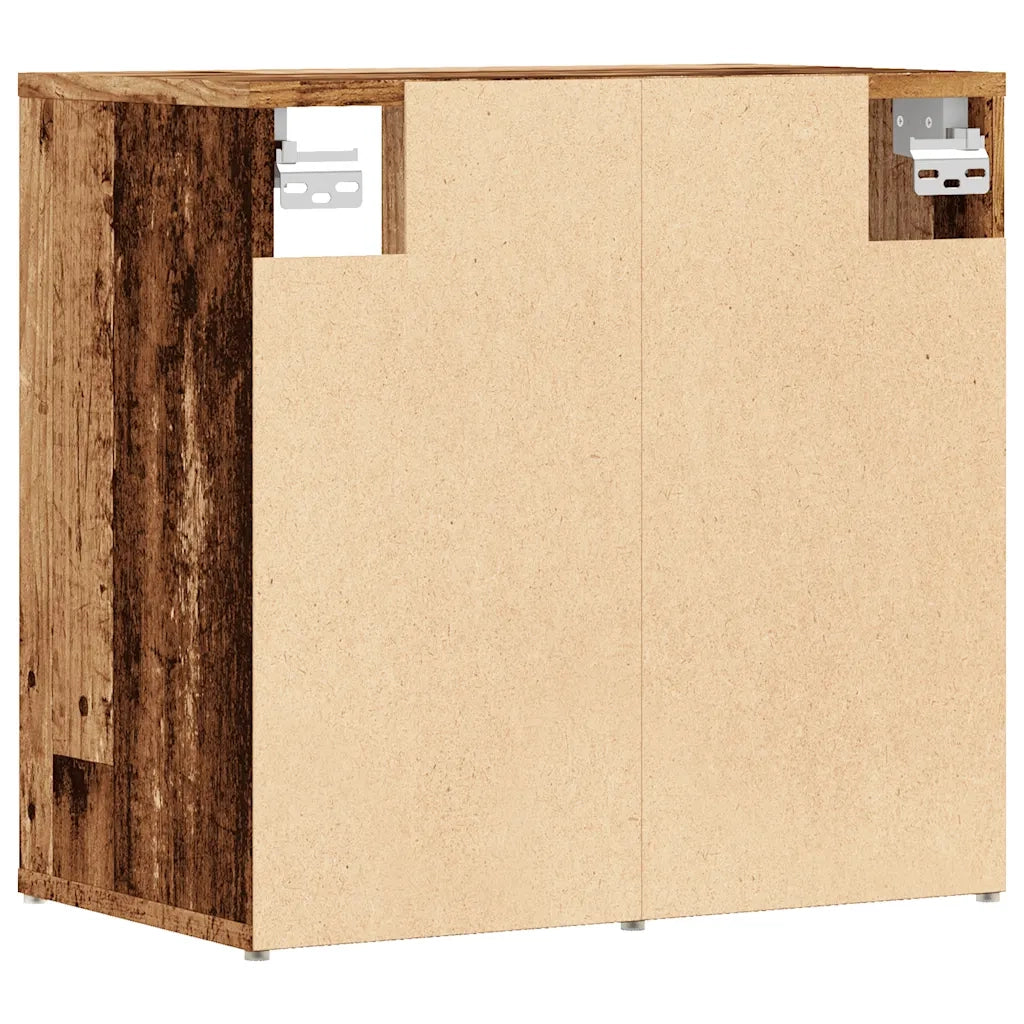 Scarpiera-Scaffale per scarpe Legno Antico 52x30x50 cm