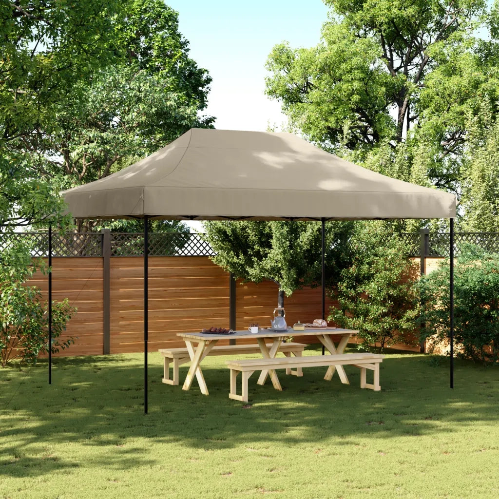 Tenda da Festa Pieghevole Pop-Up Tortora 410x279x315 cm 4005010