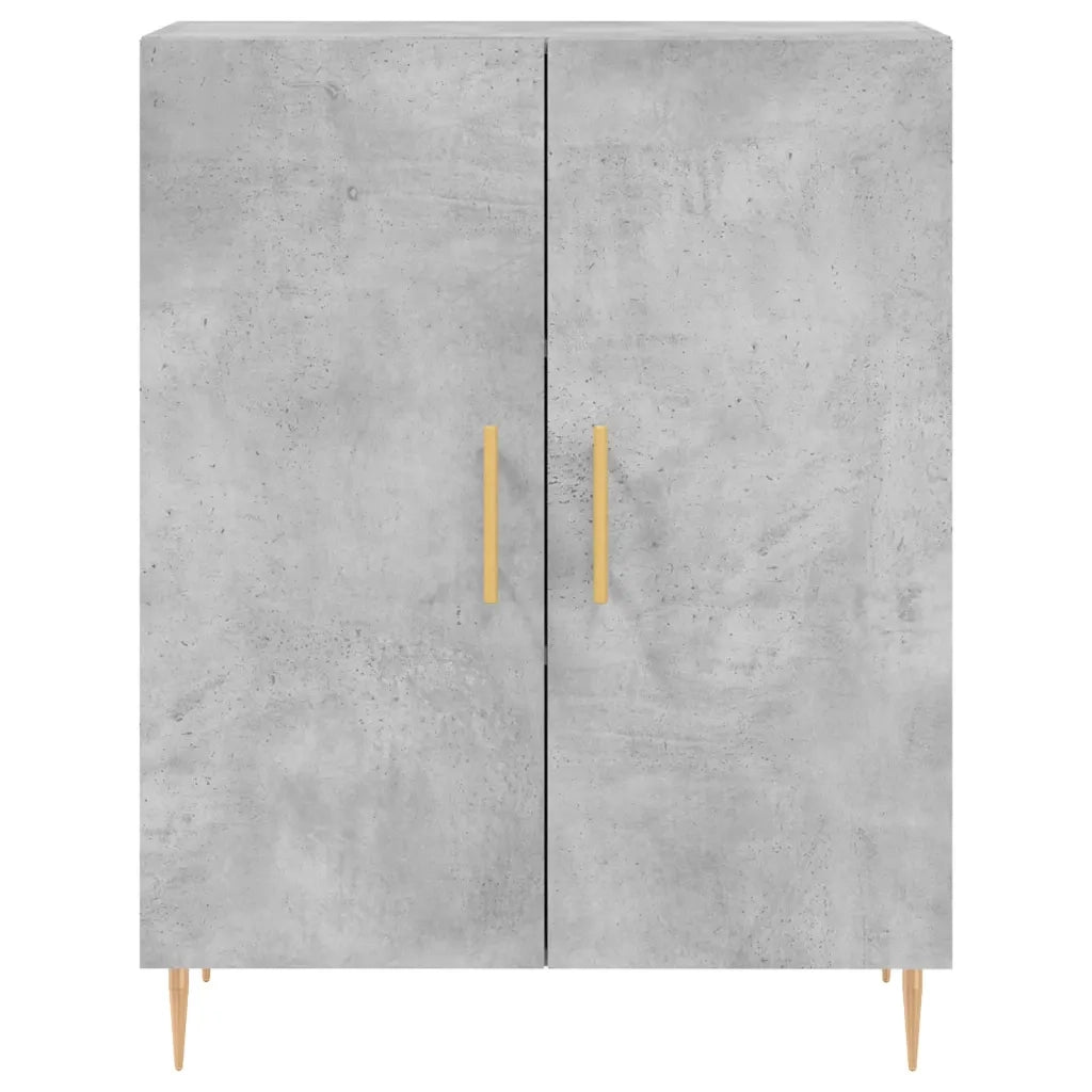 Credenza Grigio Cemento 69,5x34x180 cm in Legno Multistrato 3199549
