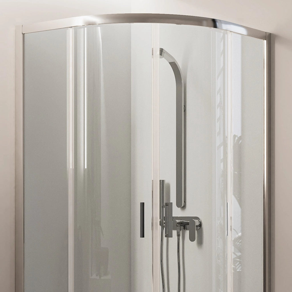 Box Doccia Semicircolare 80x80 H198 Trasparente 6mm mod. Ready