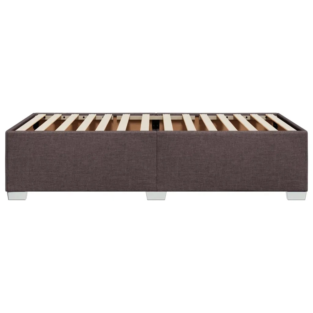 Giroletto senza Materasso Marrone Scuro 100x200 cm Tessuto