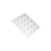 Paracolpi adesivi tondi trasparenti Ã˜ 13 mm. - spessore 4,0 mm. - 20 pz.