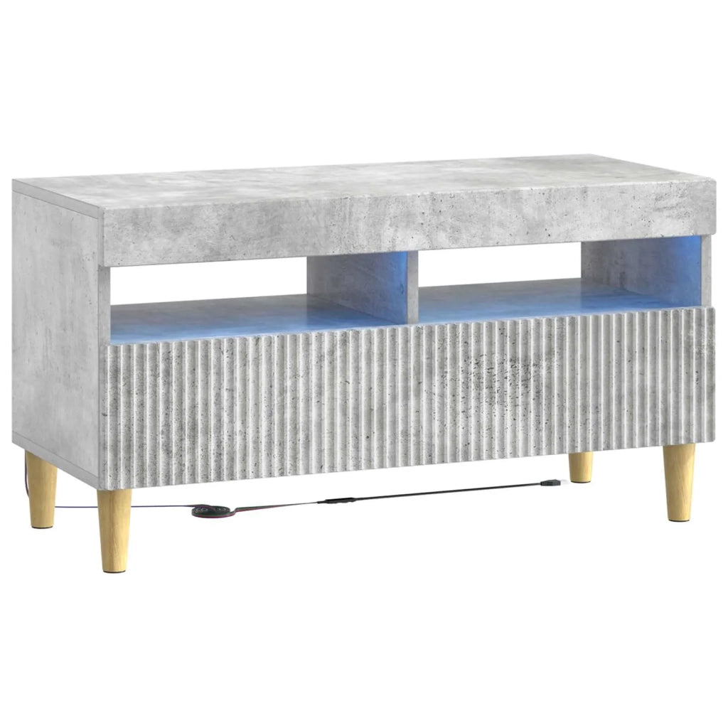 Mobile TV LED a 5 pezzi Grigio Cemento Legno ingegnerizzato 3416599