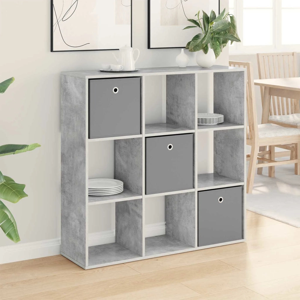Credenza | Madia | Buffet da pranzo | Armadio da pranzo con cassetto Grigio cemento 102 x 31 x 99,5 cm