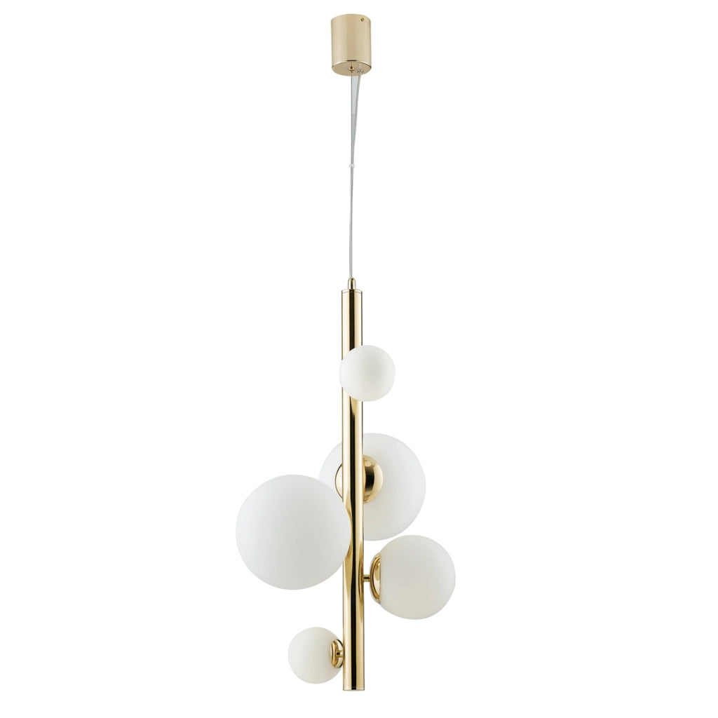 Sospensione Hera oro 5xG9