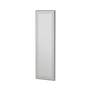 Specchio Mossano, Specchiera, Articolo d'arredo a muro, Decorazione con specchio, 40x2h120 cm, Bianco