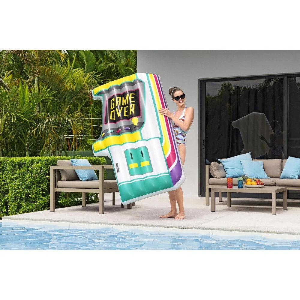 Trade Shop - Materassino Gonfiabile Galleggiante Piscina Aqua Arcade Grafica Forma Videogioco 43851 -