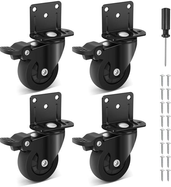 Ruote di sostegno 25 mm - Stabile e morbide - 8 pezzi